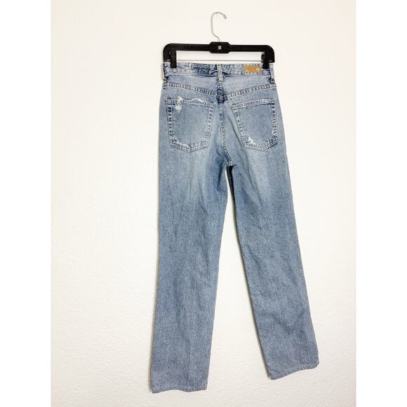 AG Adriano Goldschmied Alexxis Straight Leg Jeans Size 26 In Breeze Distressed - Picture 13 of 14